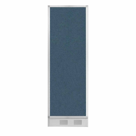 Versare Hush Panel Configurable Cubicle Partition 2' x 6' Caribbean Fabric W/ Cable Channel 1812557